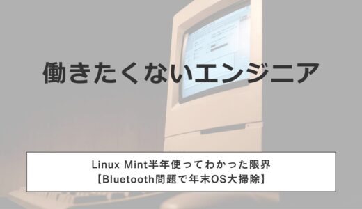 Linux Mint半年使ってわかった限界【Bluetooth問題で年末OS大掃除】